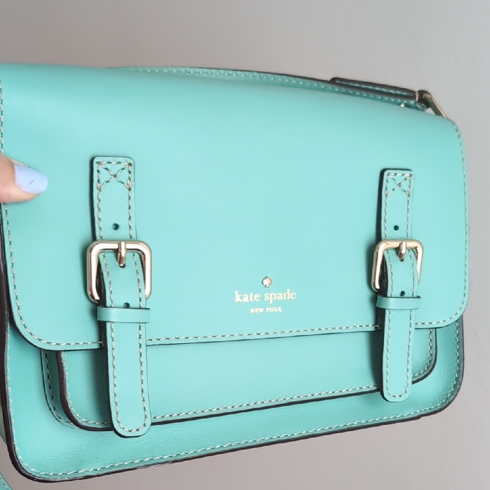 EUC Kate Spade Robins Egg Blue Crossbody Bag